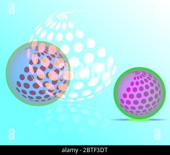 Circle Pixel Logo Design creative Stock Vector