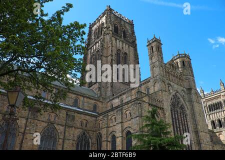 Durham Cathedral is part of the Durham World Heritage Site in the north-east of England Stock Photo