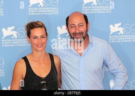 VENICE, ITALY - AUGUST 30: Cecile De France and Kad Merad attend the 'Superstar' photocall during the 69th Venice Film Festival on August 30, 2012 Stock Photo