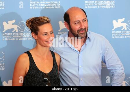 VENICE, ITALY - AUGUST 30: Cecile De France and Kad Merad attend the 'Superstar' photocall during the 69th Venice Film Festival on August 30, 2012 Stock Photo