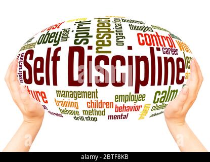 Self discipline word cloud concept on white background Stock Photo - Alamy