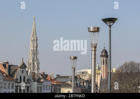 City panorama views. BRUSSELS, BELGIUM -March 3, 2011 Stock Photo