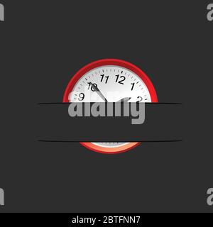 clock in the pocket vector illustration Stock Vector
