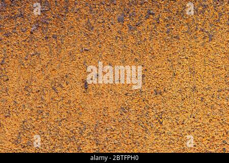 Bright Orange rust texture close up. Abstract banner or poster. Stock Photo