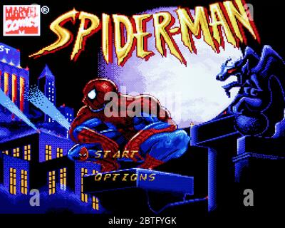 Spider-Man Spiderman - SNES Super Nintendo  - Editorial use only Stock Photo