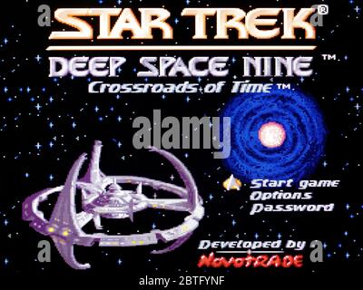 Star Trek Deep Space Nine Crossroads of Time - SNES Super Nintendo  - Editorial use only Stock Photo
