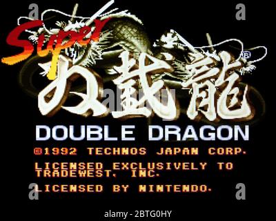 Double Dragon V 5 - SNES Super Nintendo - Editorial use only Stock Photo -  Alamy