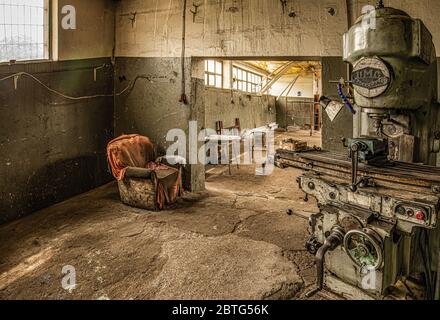 Old Machinery In An Old Abandoned Factory In Rijeka Croatia Europe old-machinery-in-an-old-abandoned-factory-in-rijeka-croatia-europe