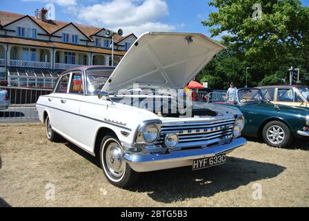 A 1965 Vauxhall Cresta parked up on display at the English Riviera classic car show, Paignton, Devon, England, UK Stock Photo