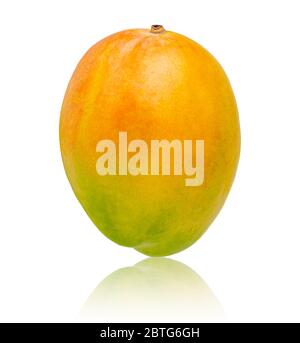 Mango isolated on white background. National fruit of India. Stock Photo