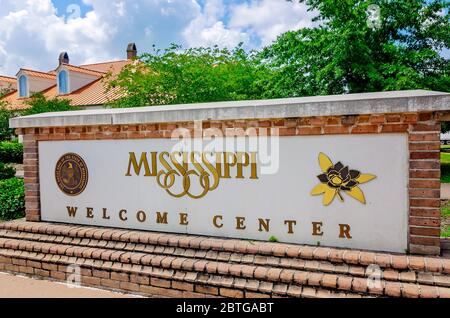 The Mississippi Welcome Center is pictured, May 23, 2020, in Moss Point, Mississippi. Stock Photo