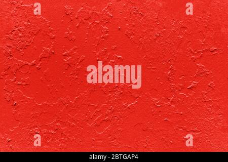 seamless texture of flat thick red maple color painted surface under direct sunlight Stock Photo