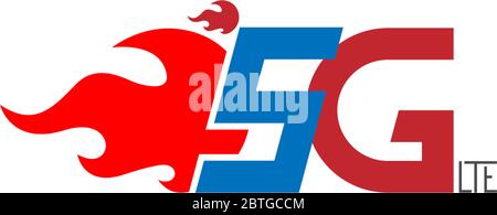 5G LTE logo icon illustration Stock Vector