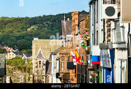 Traditional architecture in Conwy, Wales Stock Photo