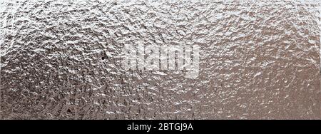 Silver metal rippled background. Tinfoil. Abstract metal texture. 3d illustration Stock Photo