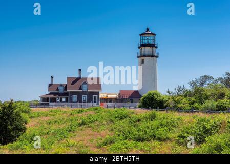 Highland Lighthouse in Cape Cod Stock Photo