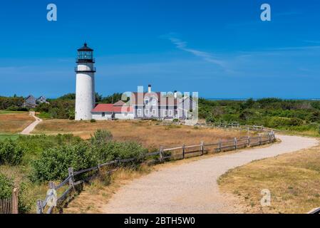 Highland Lighthouse in Cape Cod Stock Photo