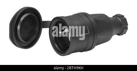 studio photography of a electric socket isolated on white Stock Photo