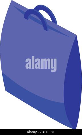 Ice bag icon, isometric style Stock Vector