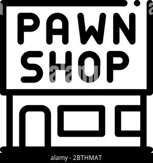 Appearance pawnshop icon outline Royalty Free Vector Image