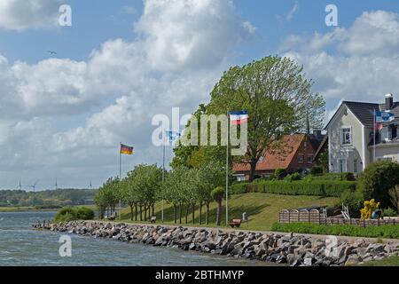 seafront, Maasholm, Baltic Sea Fiord Schlei, Schleswig-Holstein, Germany Stock Photo