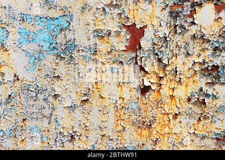 Rusted surface close-up, corrosion of metal Stock Photo