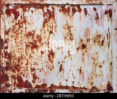 Rusted surface close-up, corrosion of metal Stock Photo