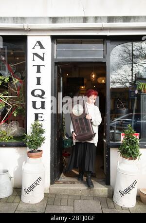 Narberth Antiques in Pembrokeshire, Wales UK Stock Photo