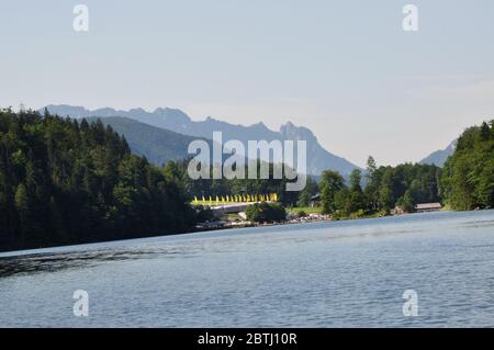 Am berühmten Königssee in der Nähe von Berchtesgaden. Stock Photo