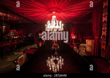 Red Room at Raymond Vineyards. Napa Valley, California. Stock Photo