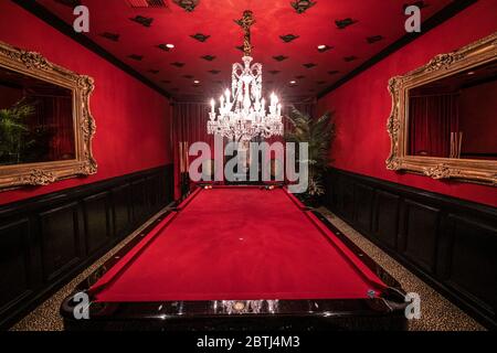 Red Room at Raymond Vineyards. Napa Valley, California. Stock Photo