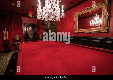 Red Room at Raymond Vineyards. Napa Valley, California. Stock Photo