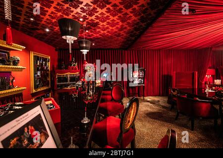 Red Room at Raymond Vineyards. Napa Valley, California. Stock Photo