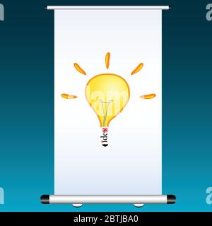 idea on a projector color vector illustration Stock Vector
