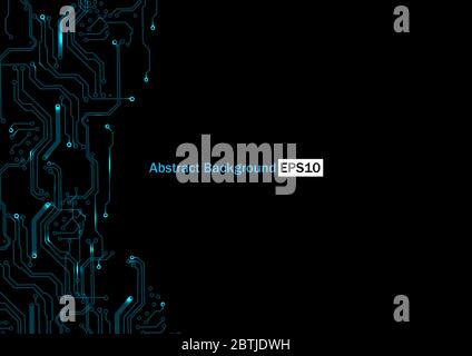 abstract circuit board technology concept design. circuit concept vector background.Illustration vector design Stock Vector