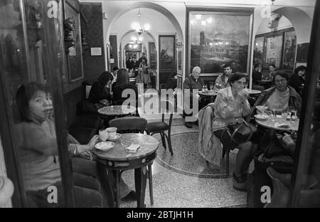 Interior of the Antico Caffe Greco, Via dei Condotti, Rome, Lazio ...