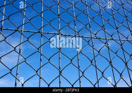 chain-link fence Stock Photo