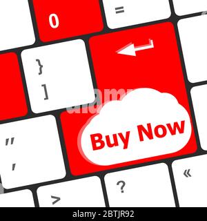 keyboard keys buy now icon - business concept Stock Photo
