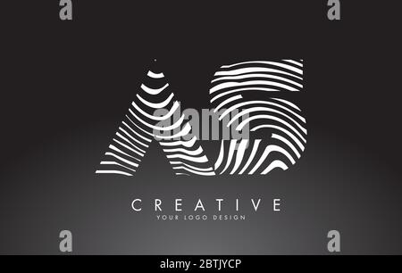 AN a n Letters Logo Design with Fingerprint, black and white wood or ...