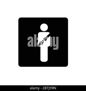 people icon with seat belt vector Stock Vector