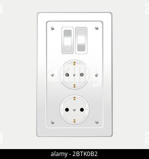 switch one for home illustration art vector Stock Vector