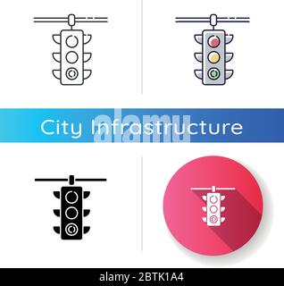 Traffic lights icon Stock Vector