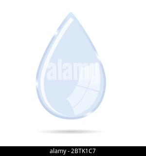 waterdrop vector illustration icon on white background Stock Vector