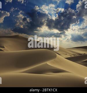 Big sand dune in Sahara desert Stock Photo