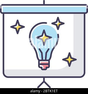 Showing RGB color icon Stock Vector