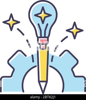Experiment RGB color icon Stock Vector