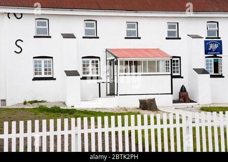 Police Station in Port Stanley, Falkland Islands (Islas Malvinas), United Kingdom, South America Stock Photo