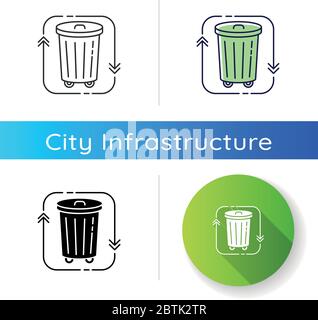 Waste disposal icon Stock Vector