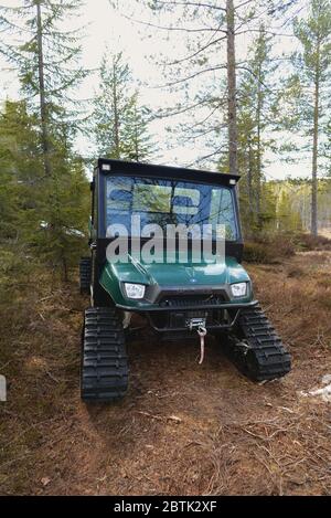 Front view of a Polaris Ranger UTV / ATV with tracks Stock Photo - Alamy