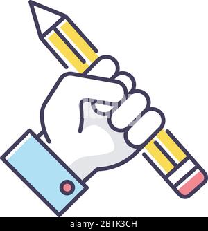 Research RGB color icon Stock Vector